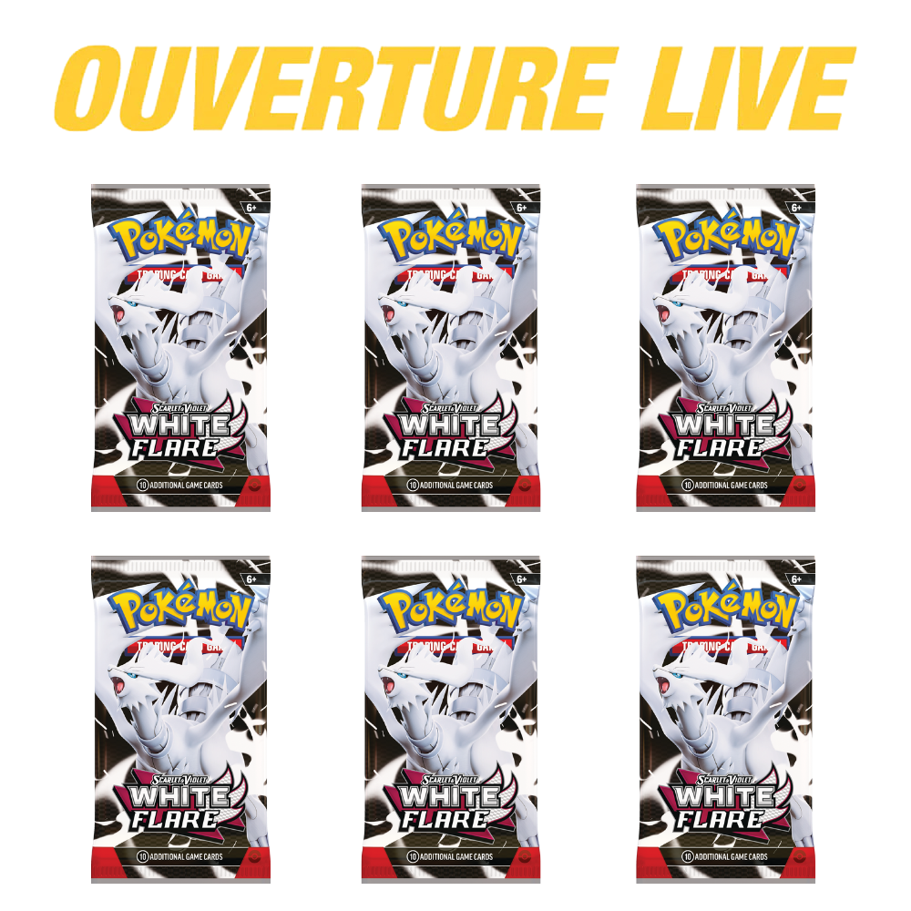 Pokémon Scarlet & Violet White Flare - 6 paquets
