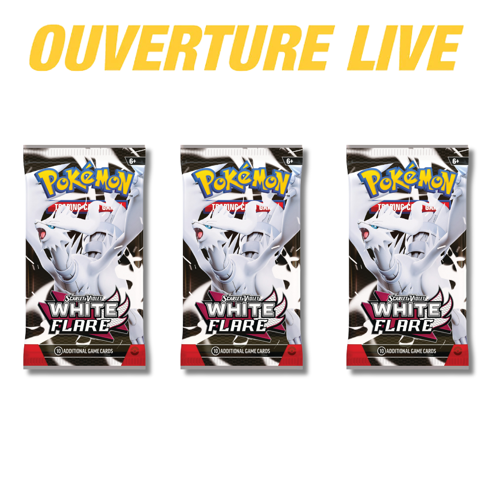 Pokémon Scarlet & Violet White Flare - 3 paquets