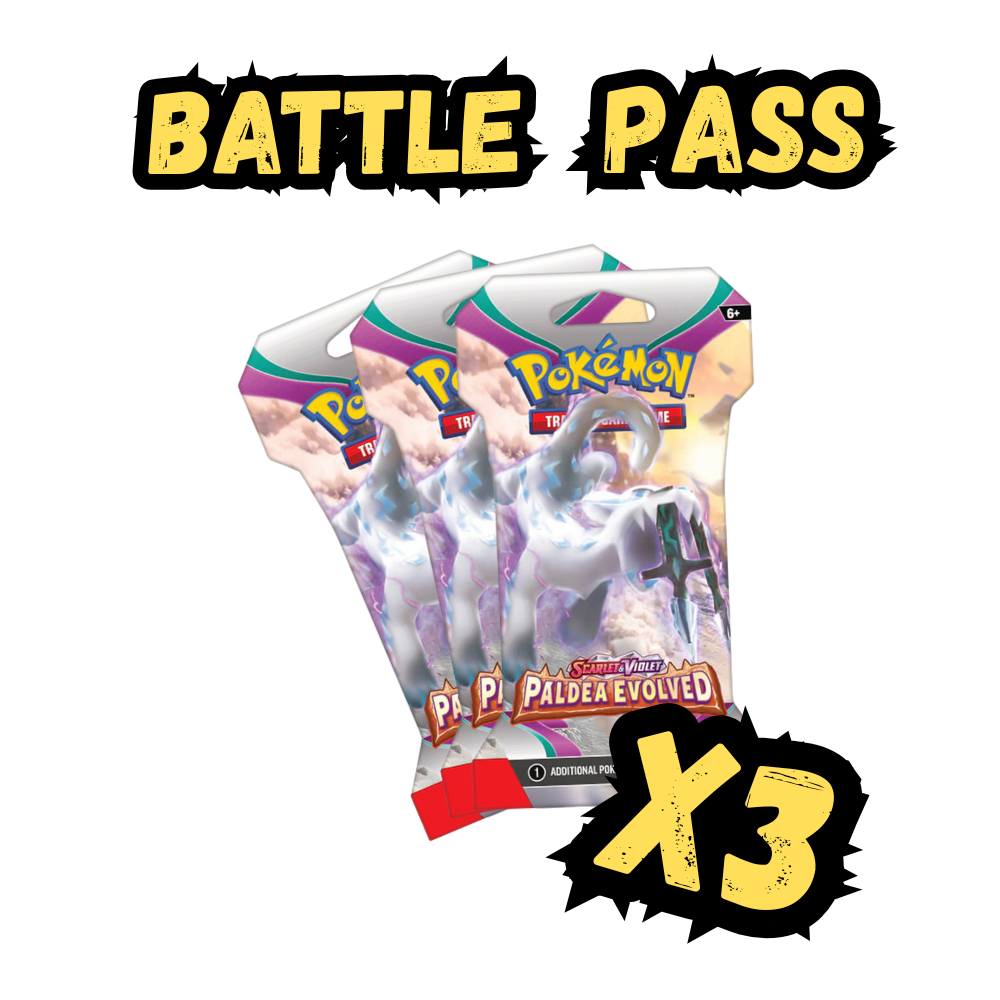 3 Packs Battle Pass - Paldea Evolved
