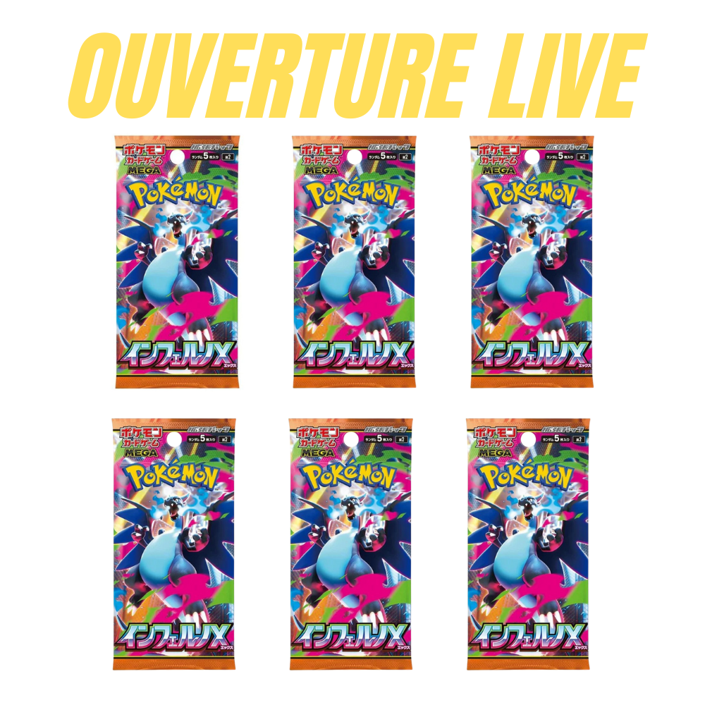 Pokémon Inferno X - 6 Booster packs bundle