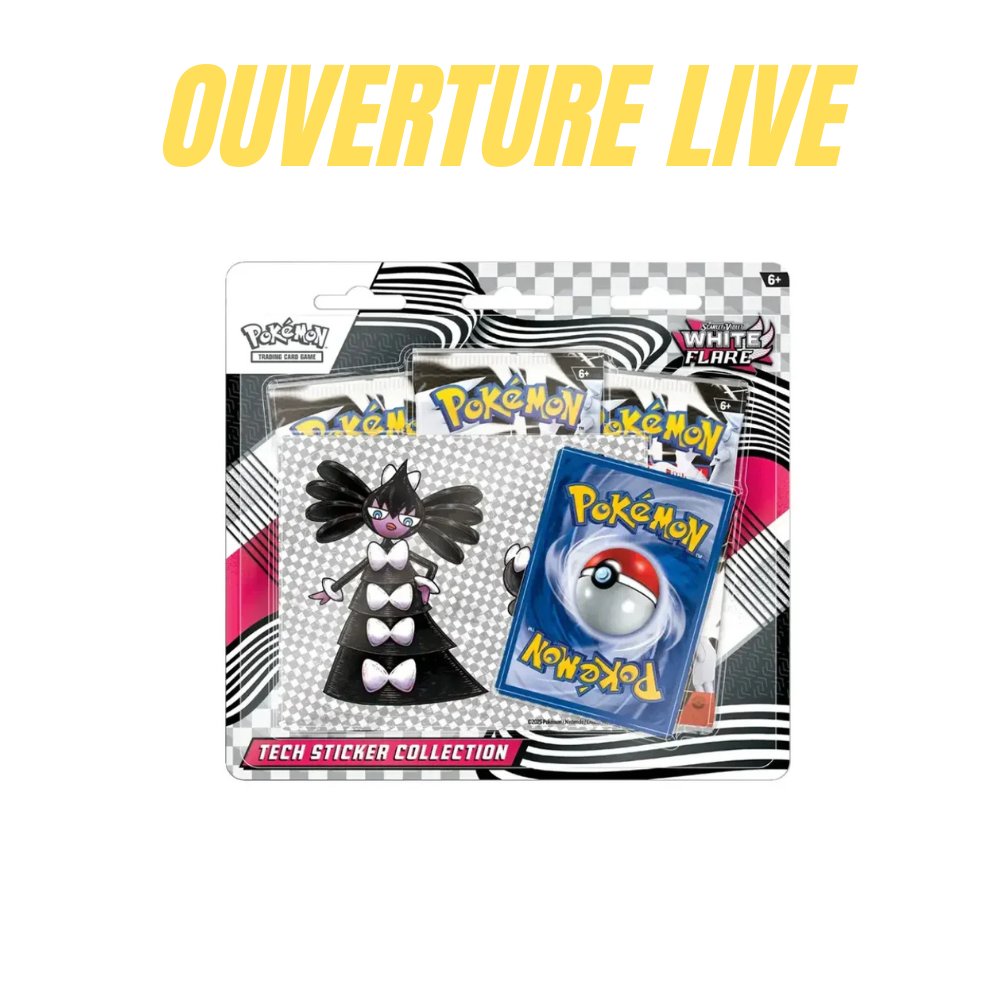 Pokemon White Flare Tech Stickers