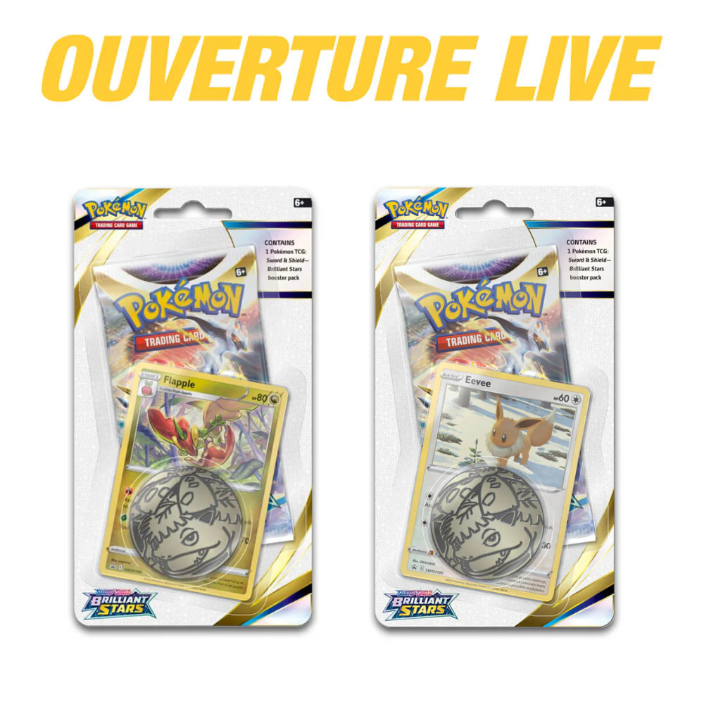 Pokémon Brilliant Stars Checklane Blister Pack (2 paquets)