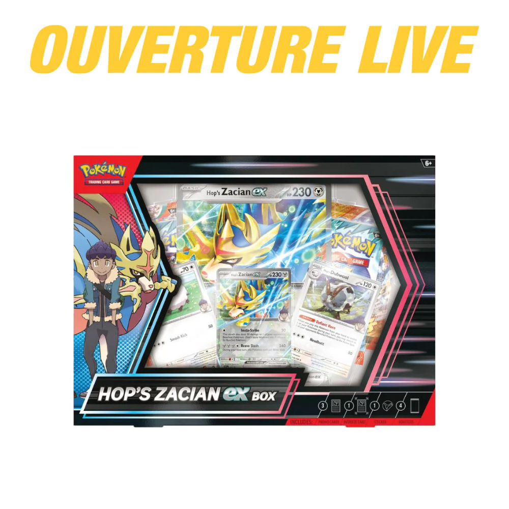 Pokémon Hop's Zacian Ex Box