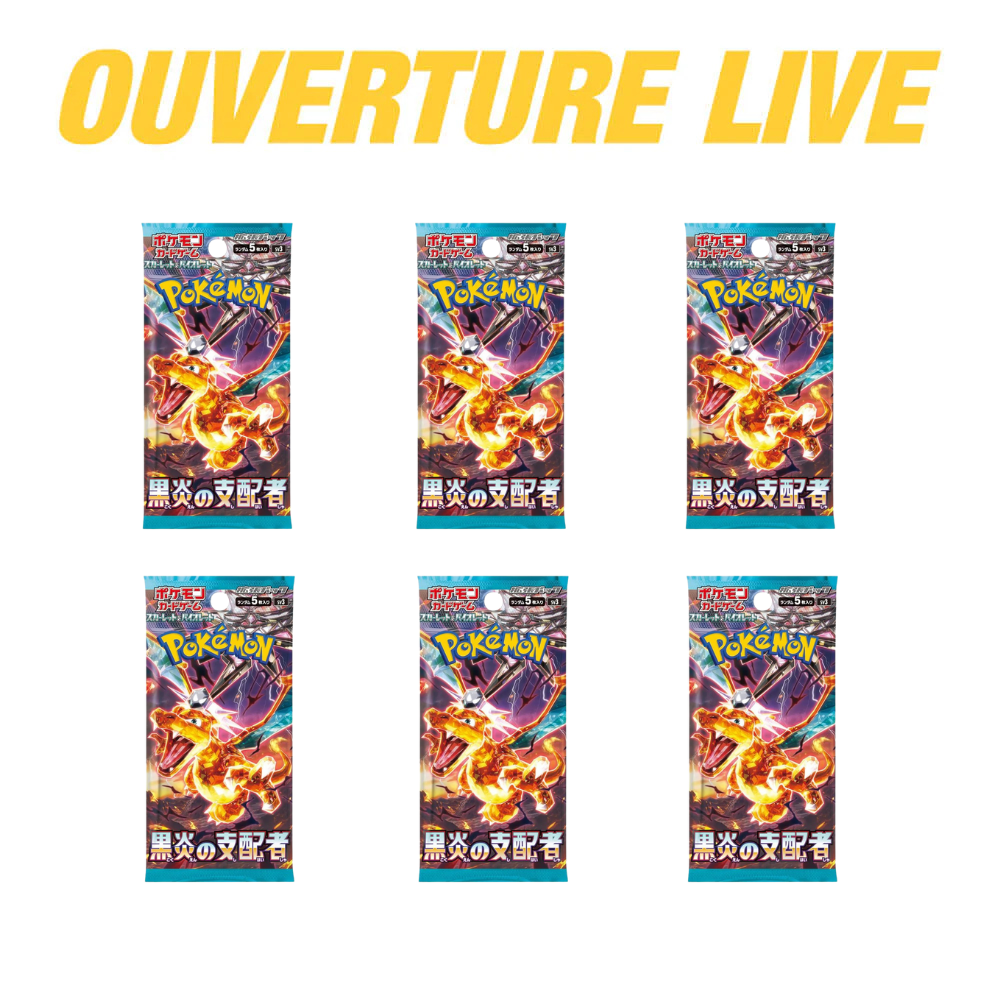 Pokémon Ruler Of The Black Flame Booster - 6 Pack (Japanese)