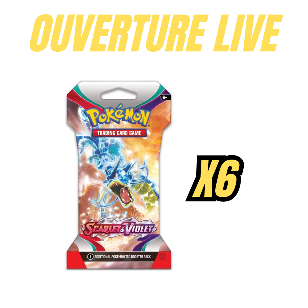 Pokemon Scarlet & Violet Base set 6 Sleeved Packs