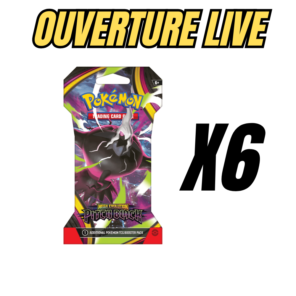 Pokémon - Mega Evolution Pitch Black - Sleeved Pack (6 packs)