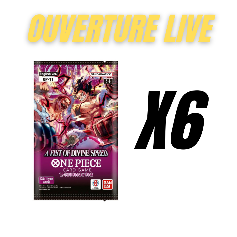 One Piece - OP11 Fist Of Divine Speed (6 paquets)