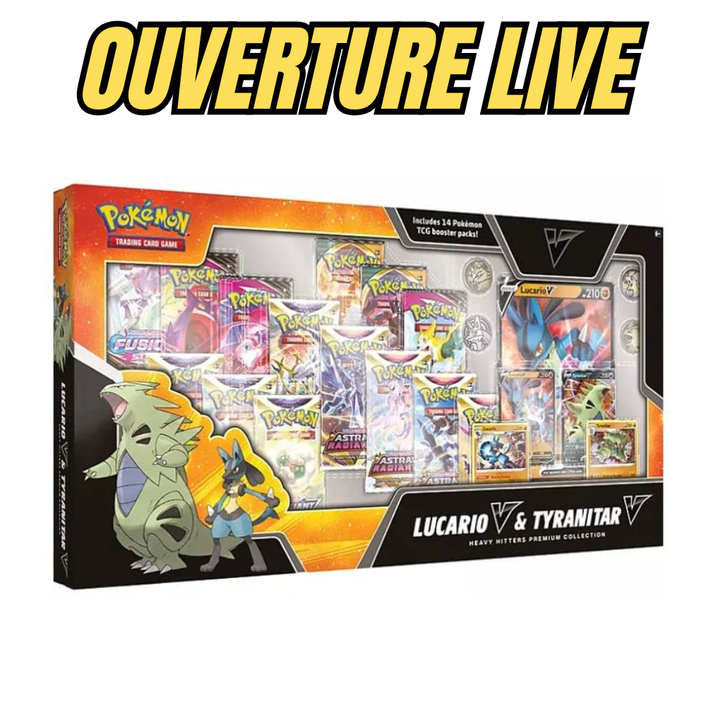 Tyranitar V & Lucario V Heavy hitter Premium collection