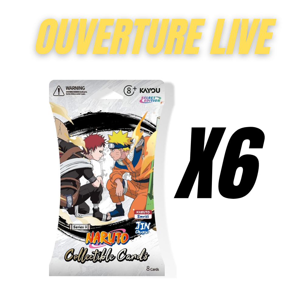 Naruto - SMRITI Collectible Cards - Chapter Jin Series 2 - 6 paquets