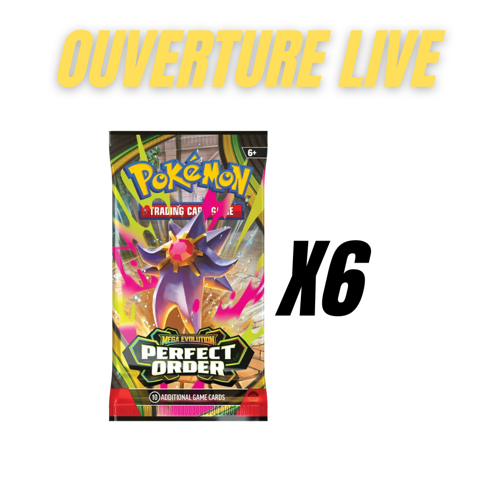 Pokemon Perfect Order 6 booster packs bundle
