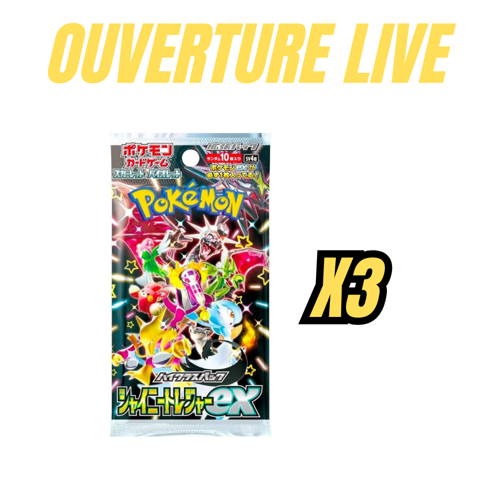 Pokemon shiny treasure 3 packs