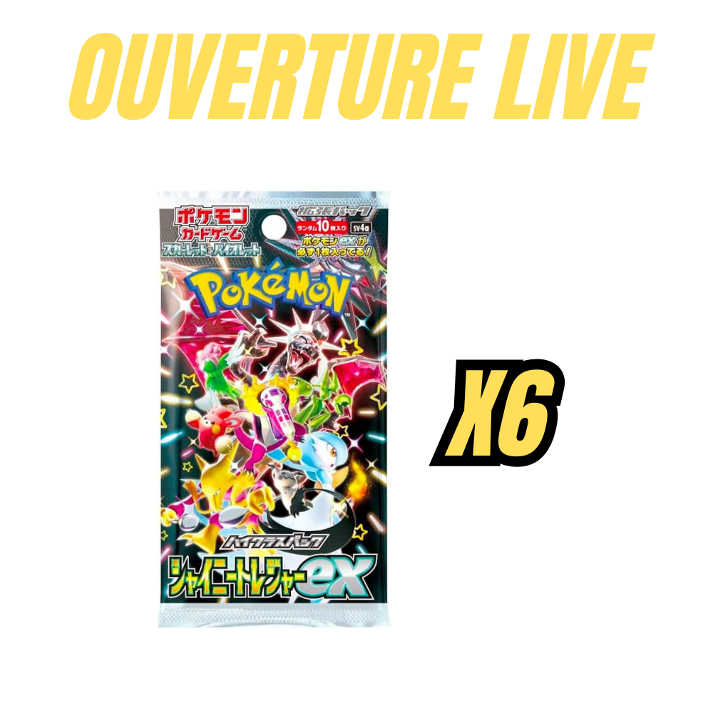 Pokemon shiny treasure 6 Packs